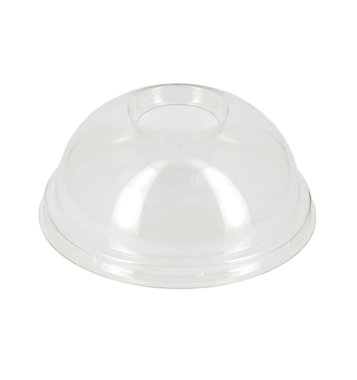 Tapa Cupula Agujero Vaso PET y PLA 265, 364, 425 y 550ml Ø9,5cm (100 Uds)
