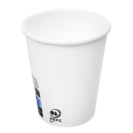 Vaso Cartón 9 Oz/280ml Blanco Ø8,0cm (50 Uds)
