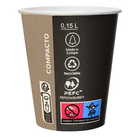 Vaso Carton Cupmatic 6Oz/192ml Ø7,0cm (100 Uds)