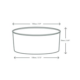 Envase MenuBox Cartón Kraft 20x15x7cm (50 Uds)