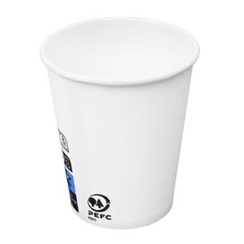 Vaso Cartón 6 Oz/180ml Blanco Ø7,0cm (100 Uds)