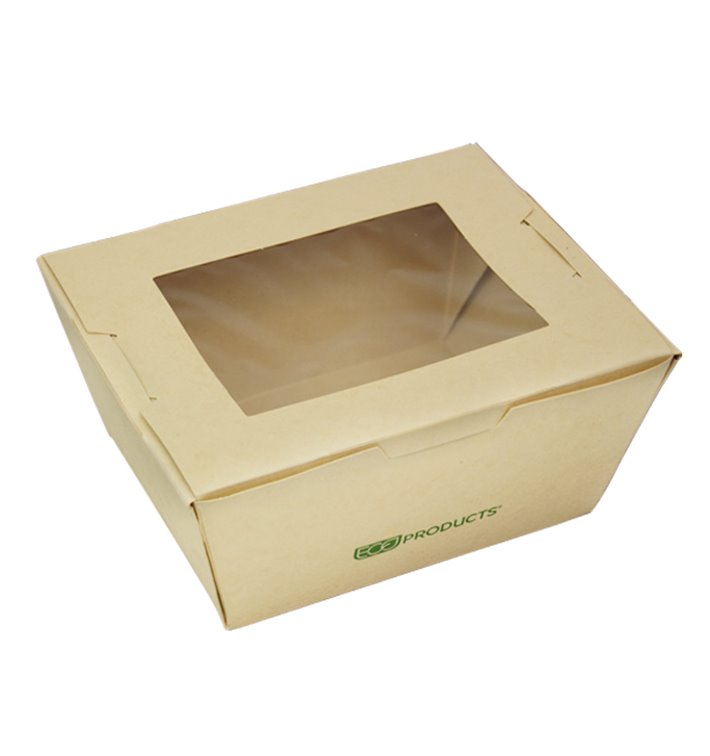 Caja “Doggy Bag“ Kraft con Asa 12,5x25x7,5cm (250 Uds)