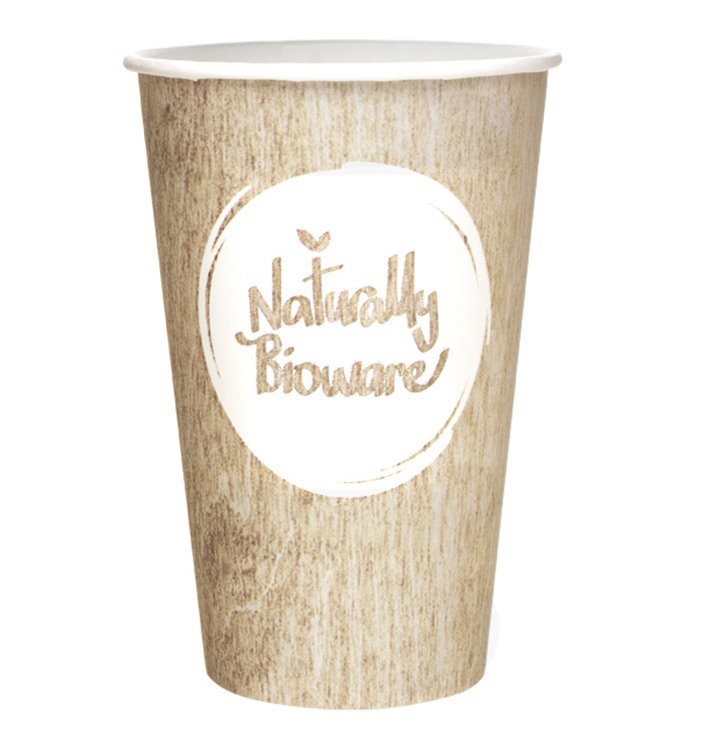 Vaso Carton BioWare PLA 12 Oz/384ml Ø8,0cm (1100 Uds)