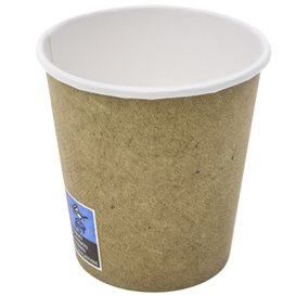 Vaso Cartón 4Oz/120ml Kraft Ø6,2cm (2000 Uds)