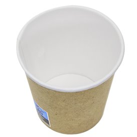 Vaso Cartón 4Oz/120ml Kraft Ø6,2cm (2000 Uds)