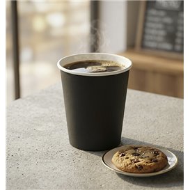 Vaso Cartón Plastic Free 9 Oz/250ml "Colores" Amarillo Ø8,0cm (20 Uds)