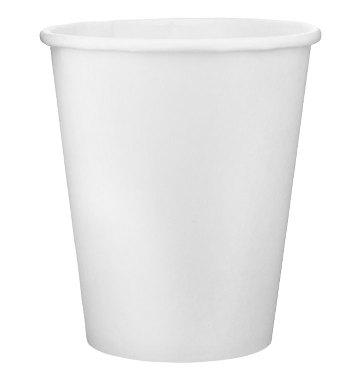 Vaso Cartón 9 Oz/280ml Blanco Ø8,1cm (50 Uds)