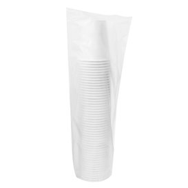 Vaso Cartón 9 Oz/280ml Blanco Ø8,1cm (50 Uds)