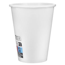 Vaso Cartón 12 Oz/360ml Blanco Ø8,9cm (40 Uds)