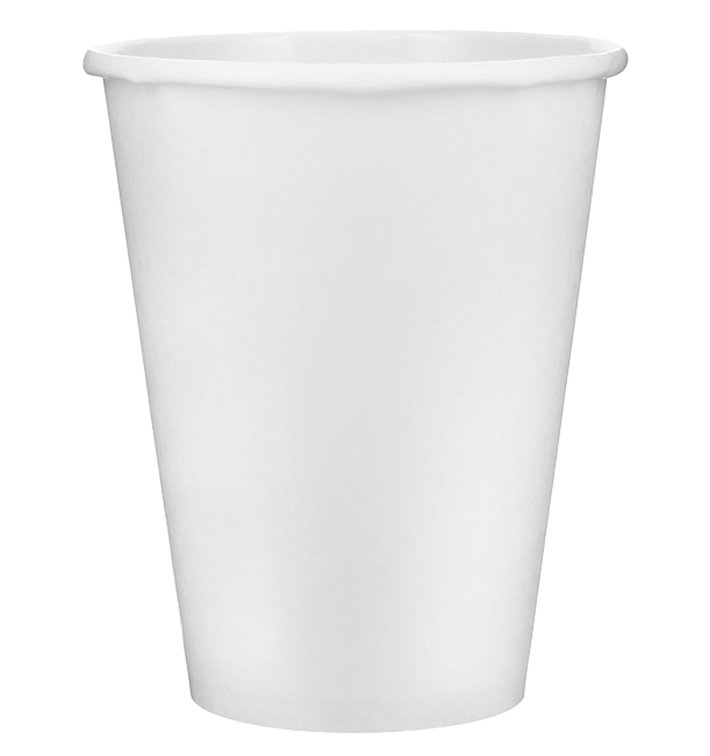 Vaso Cartón 12 Oz/360ml Blanco Ø8,9cm (40 Uds)