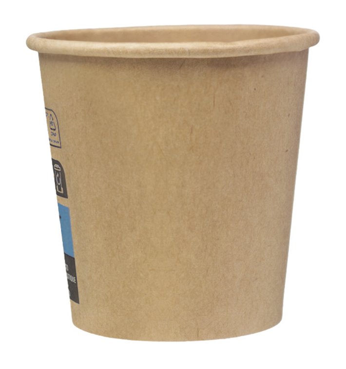 Vaso Cartón 4Oz/120ml Marrón Ø6,2cm (100 Uds)