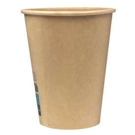Vaso Cartón 12Oz/360ml Marrón Ø8,0cm (100 Uds)