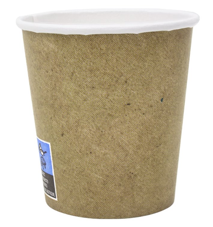 Vaso Cartón 4Oz/120ml Kraft Ø6,2cm (80 Uds)