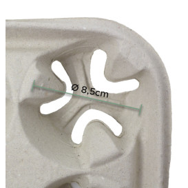 Bandeja 4 Portavasos de Cartón (220 Uds)