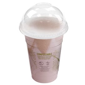 Tapa Compostable PLA Green Stripe® Cúpula Cerrada para Vasos Ø9,6cm (100 Uds)