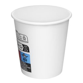 Vaso Cartón 4Oz/120ml Blanco (50 Uds)
