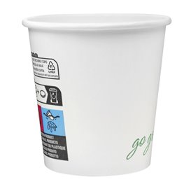 Vaso de Cartón 4Oz/110ml Blanco Ø6,2cm (50 Uds)
