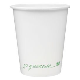 Vaso de Cartón 8Oz/230ml Blanco Ø8,0cm (50 Uds)
