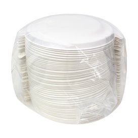 Tapa de Caña de Azúcar Blanco para Bol 470ml (400 Uds)