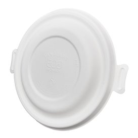 Tapa de Caña de Azúcar Blanco para Bol 470ml (50 Uds)