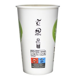 Vaso Cartón y PLA Bioware® 18Oz/540ml Ø9,0cm (1.000 Uds)
