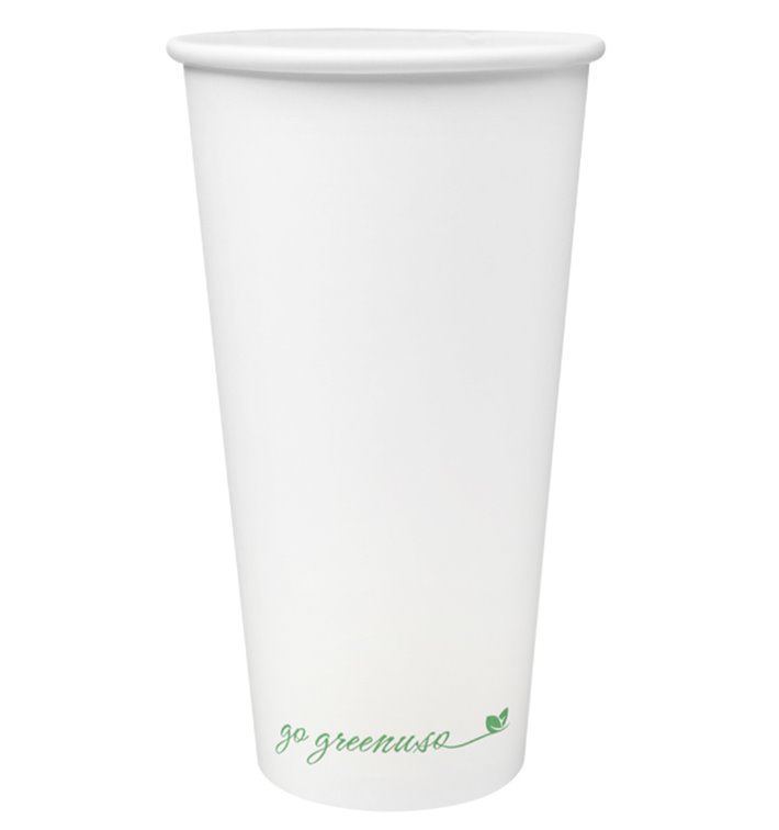Vaso de Cartón Blanco 20Oz/600ml Ø9cm (1.000 Uds)