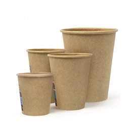 Vaso Cartón Kraft-Kraft 4Oz/120ml Ø6,2cm (50 Uds)