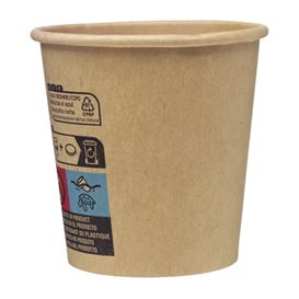Vaso Cartón Kraft-Kraft 4Oz/120ml Ø6,2cm (50 Uds)