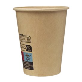 Vaso Cartón Kraft-Kraft 7Oz/210ml Ø7,0cm (50 Uds)