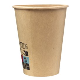 Vaso Cartón Kraft-Kraft 12Oz/360ml Ø9,0cm (50 Uds)
