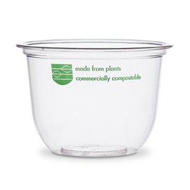 Tarrina Compostable PLA Transparente 250ml (50 Uds)