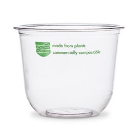 Tarrina Compostable PLA Transparente 320 ml (1000 Uds)