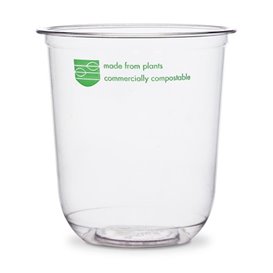 Tarrina Compostable PLA Transparente 360 ml (1000 Uds)