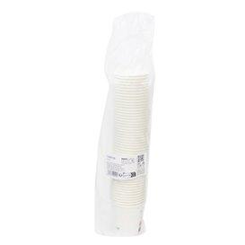 Vaso de Cartón ''Go Green'' Blanco 4Oz/120ml Ø6,2cm (50 Uds)