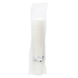 Vaso de Cartón ''Go Green'' Blanco 7Oz/210ml Ø7,0cm (50 Uds)