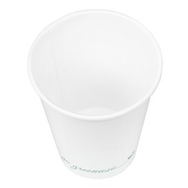 Vaso de Cartón ''Go Green'' Blanco 9Oz/280ml  (50 Uds)