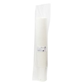 Vaso de Cartón ''Go Green'' Blanco 16Oz/540ml Ø9,0cm (50 Uds)