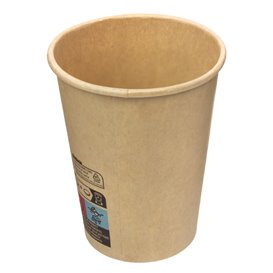 Vaso Cartón Kraft-Kraft 9Oz/280ml  (1.000 Uds)