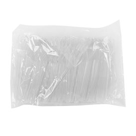 Minitenedor de Plástico CPLA Degustación Transparente 100 mm (50 Uds)