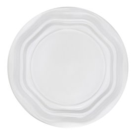Plato Llano Reutilizable Económico PS Blanco Ø20,5cm (1000 Uds)