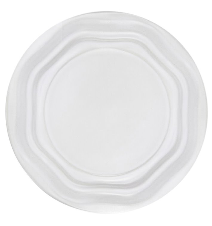 Plato Llano Reutilizable Económico PS Blanco Ø20,5cm (1000 Uds)