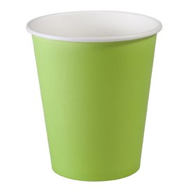 Vaso Cartón Verde "Colores" 9Oz/270ml Ø8,0cm (20 Uds)